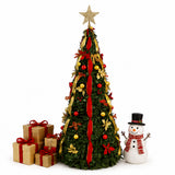 6.5FT Pre Lit Christmas Tree Warm White Multi Lights