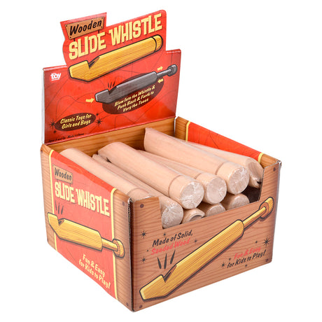 Wooden Slide Whistle 6.5" (24 Pc Display)