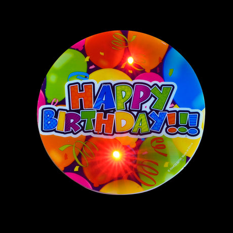 Light-Up Happy Birthday Button (3.5")