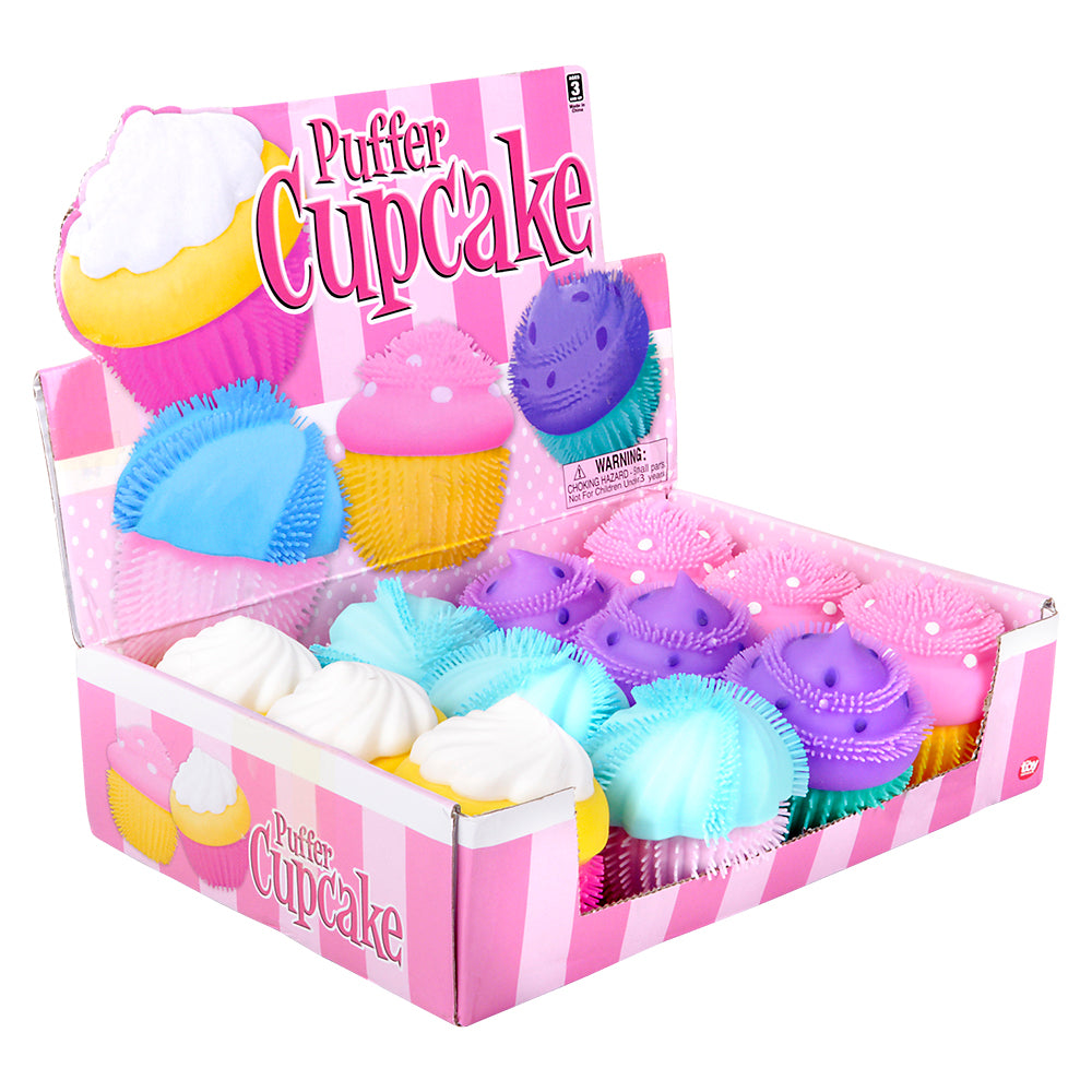Puffer Cupcake Squeeze Toy (1 DZ)