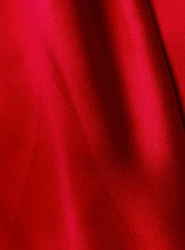 Stretch Silk Charmeuse Red