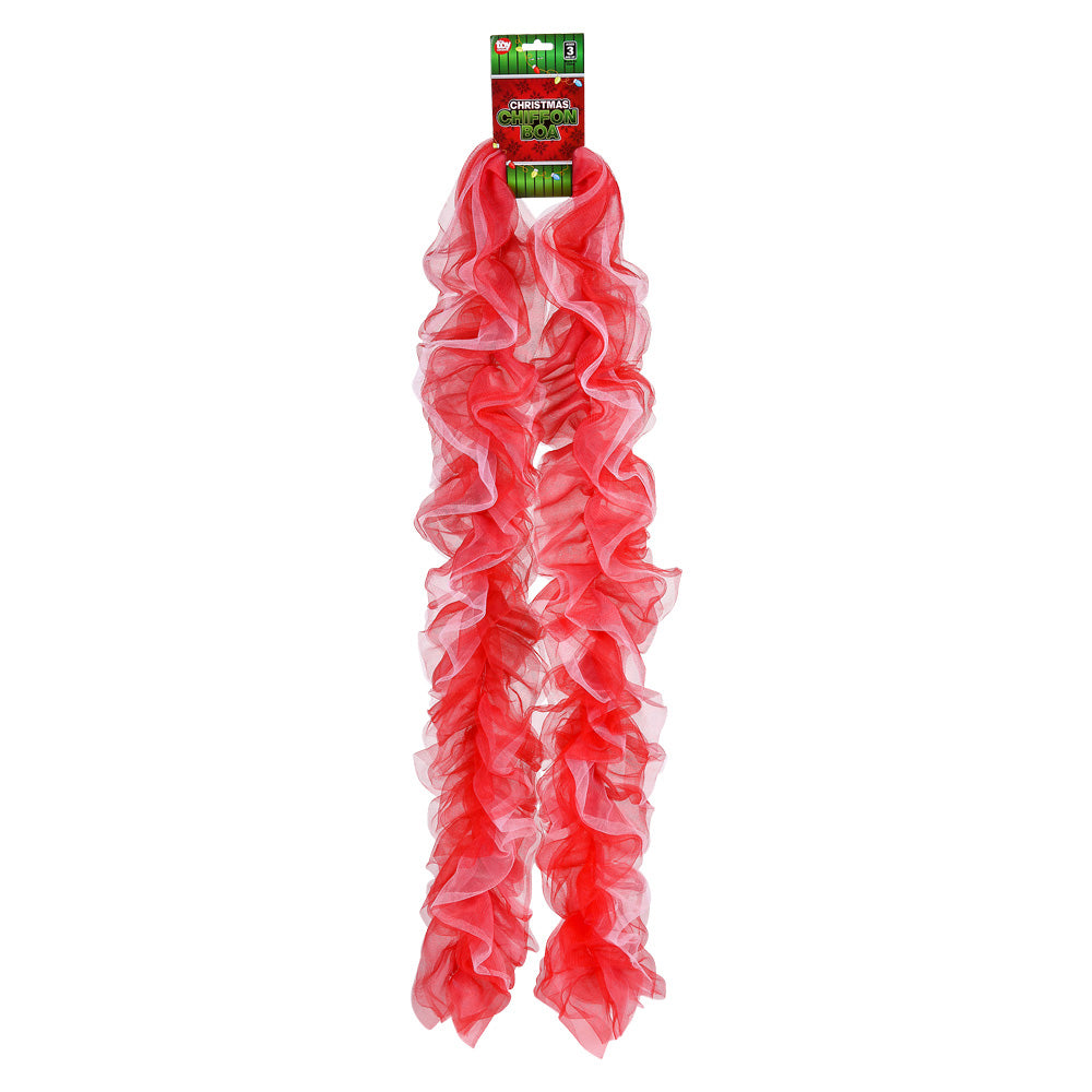 Christmas Chiffon Boa (1 PC)
