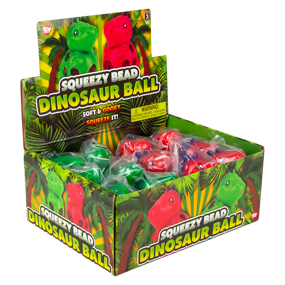 Squeezy Bead Dinosaur Ball (1 DSP)