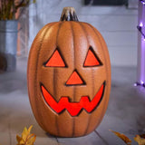 16 in Halloween Classics Plug-in LED Happy Jack-O-Lantern The Home Accents Holiday