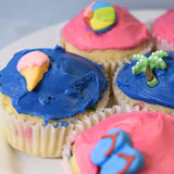 Beach Edible Cake Cupcake Topper Sugars 15 Count