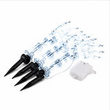 Cool White Light Ghost Hands Halloween Decor 2 Pair Set
