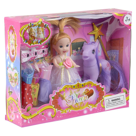 Princess Pony Doll Set (6 Pc)
