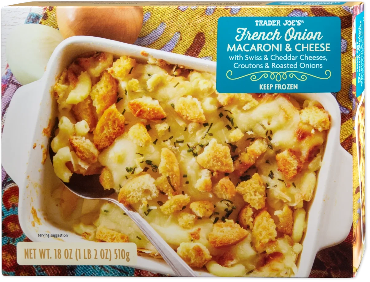 French Onion Macaroni & Cheese Creamy Cheddar Swiss Pasta Meal 18 Oz