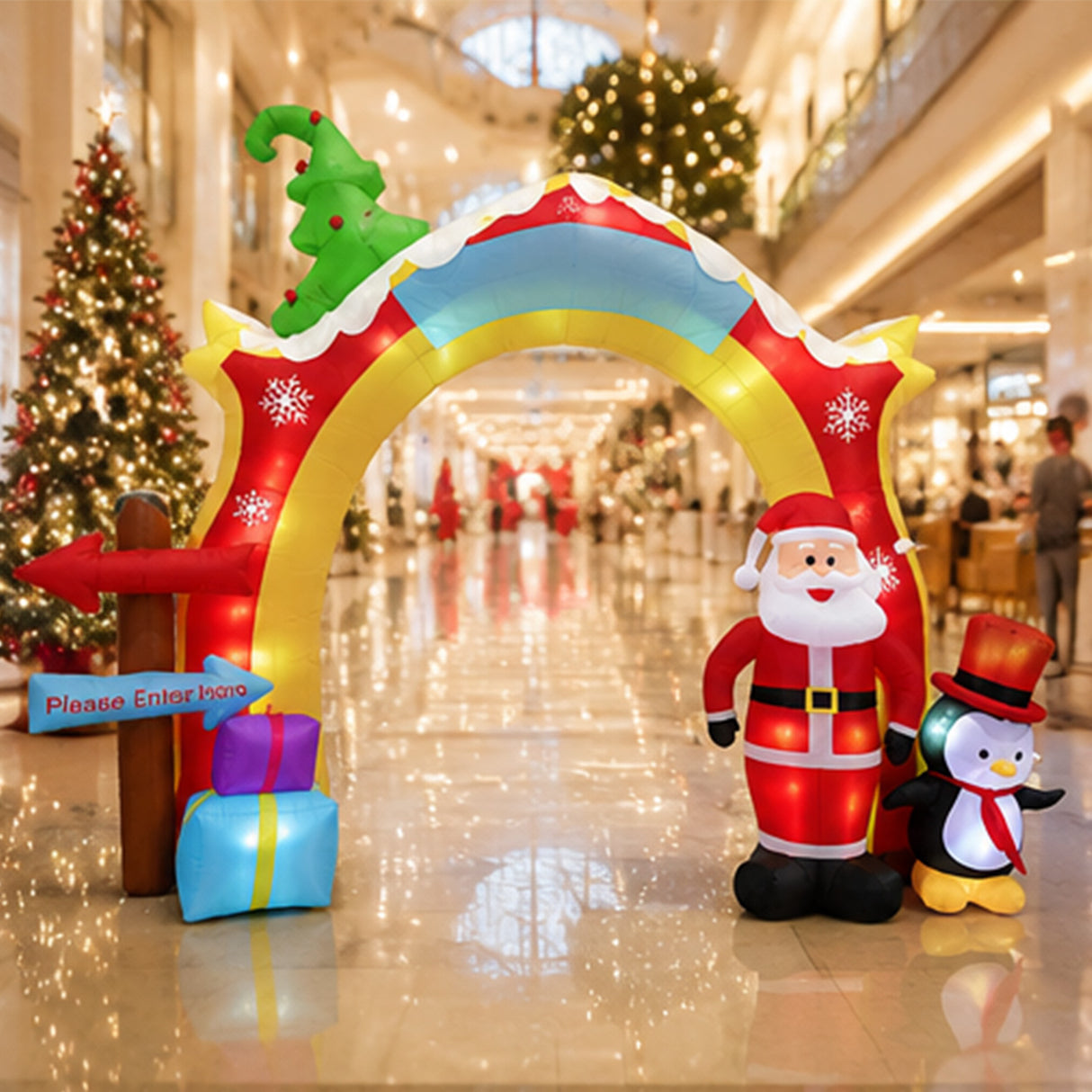 10FT Christmas Arch Outdoor Holiday Decoration