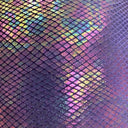 Venom Iridescent Snakeskin Stretch Velvet Spandex Fabric - 90 Percent Polyester 10 Percent Spandex, 4-Way Stretch, 60" Width (1 Yard)