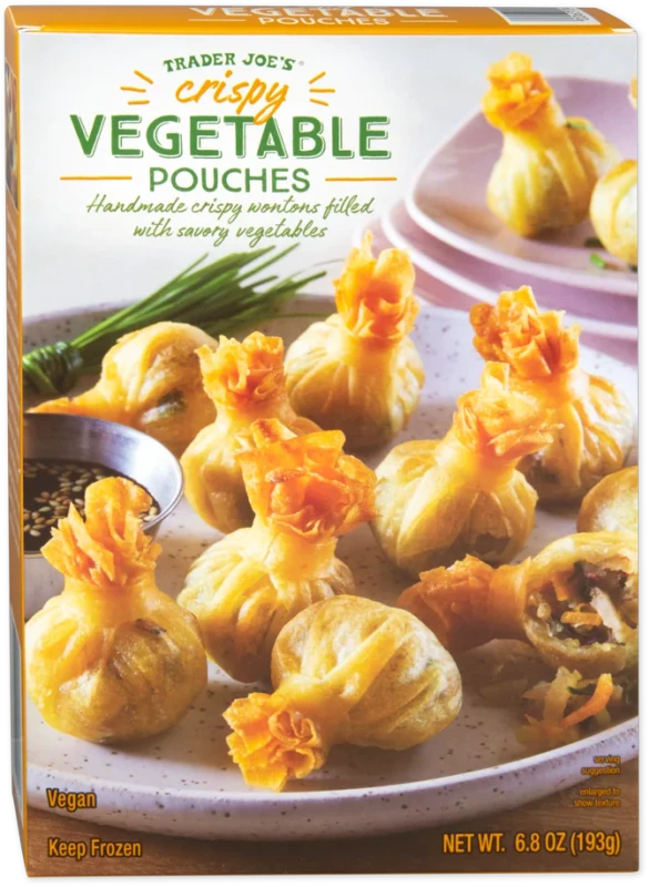 Crispy Vegetable Pouches Savory Veggie Pastry Appetizer Snack 6.8 Oz
