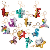 Flip Sequin Keychains Assortment (36 Pc)