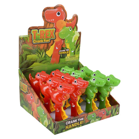 T-Rex Crank Fan 7.5" (1 Dozen Display Box)