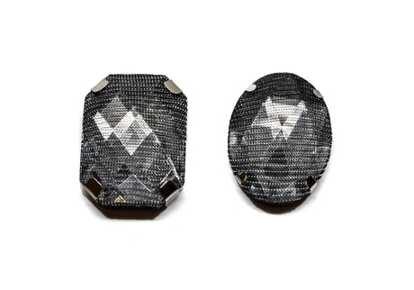 Mesh Gemstone Pieces 1.50" x 1"