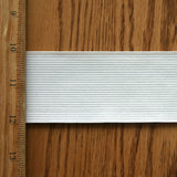 2" Wide White Braided Elastic Trim