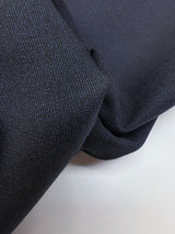 Wool Stretch Fabric Blue Black