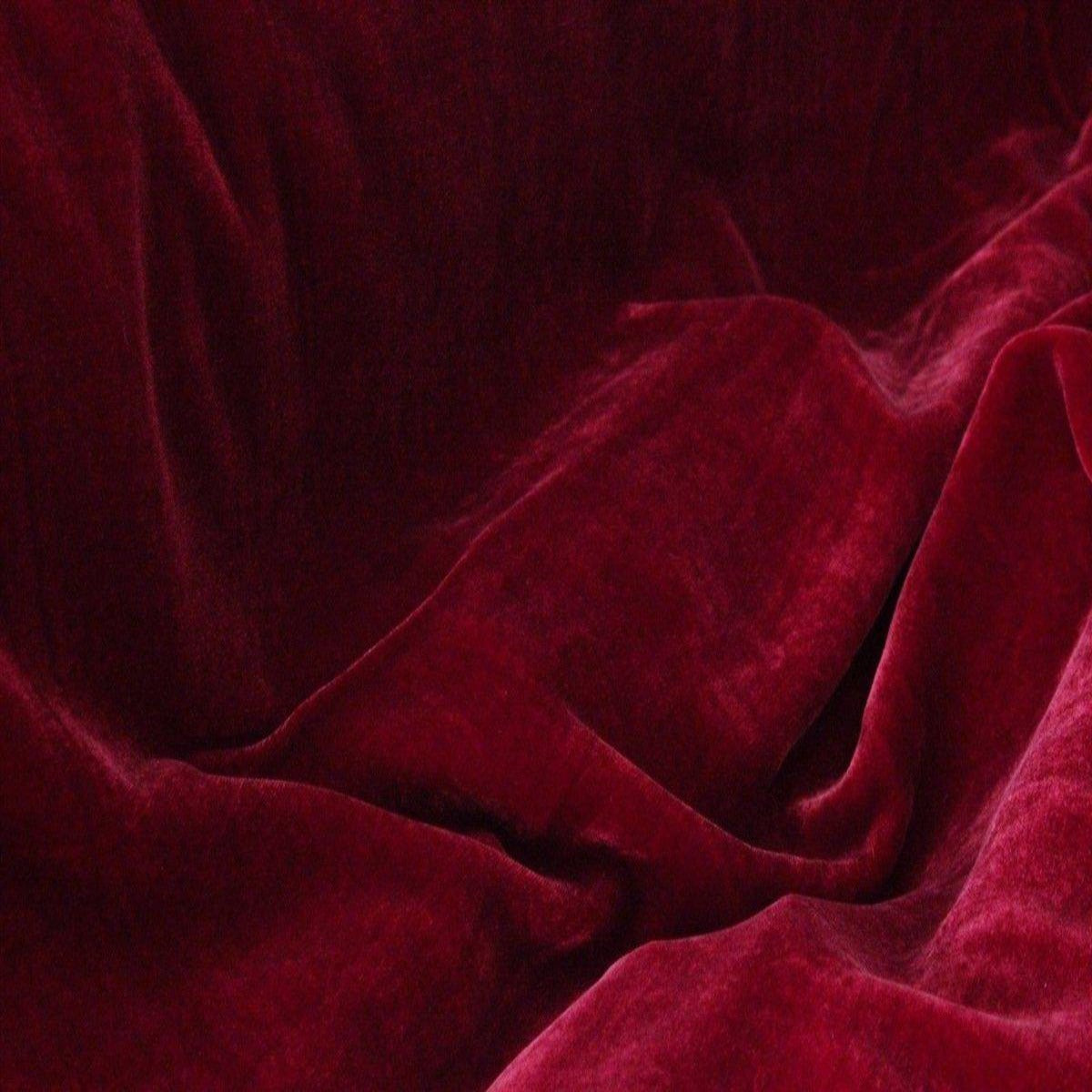 Silk Rayon Velvet Fabric - 80 Percent Rayon 20 Percent Silk, Velvet, 45" Width, 180 GSM (1 Yard)