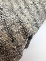 Gray Wool Flammé Stripe Fabric