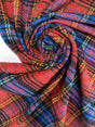 Polyester Tweed Checked Multicolour