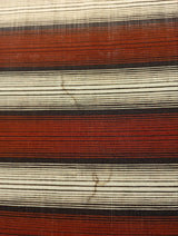 Wool Striped Fabric Brown Beige