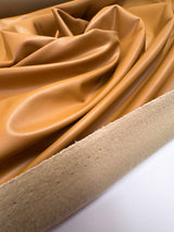 Brown Eco Leather Knitted Blend