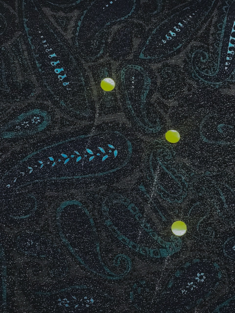 Cotton Stretch Knitted Fabric in Gray Blue Print