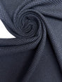Wool Cotton Fabric Blue Black