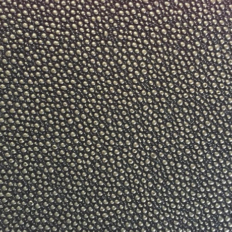 Black Gold Grain Reptile Embossed Vinyl Fabric,