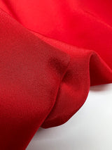 Polyester Crepe Fabric Red Shade