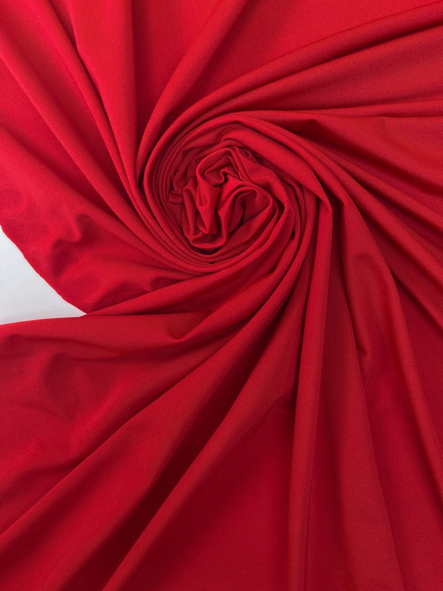 Red Stretch Knitted Fabric