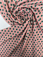 Polyester Elastane Printed Knit Green Pink