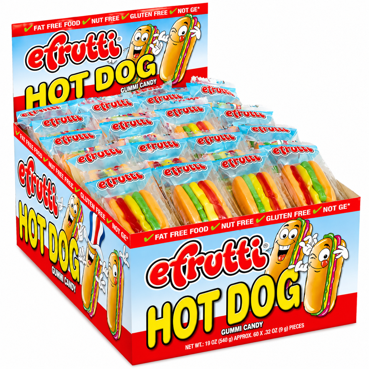 eFrutti Gummy Hot Dog Candy – 1 Each