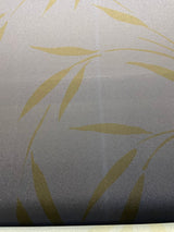 Italian Printed Polyester Crepe Floral Blue Black