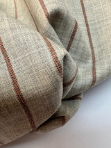 Wool Polyamide Elastane Striped Fabric