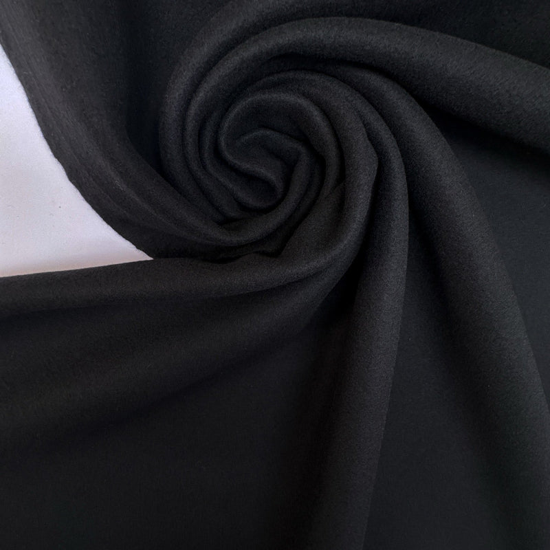 Virgin Wool Tweed Black