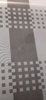 Polyester Organza Printed White Gray