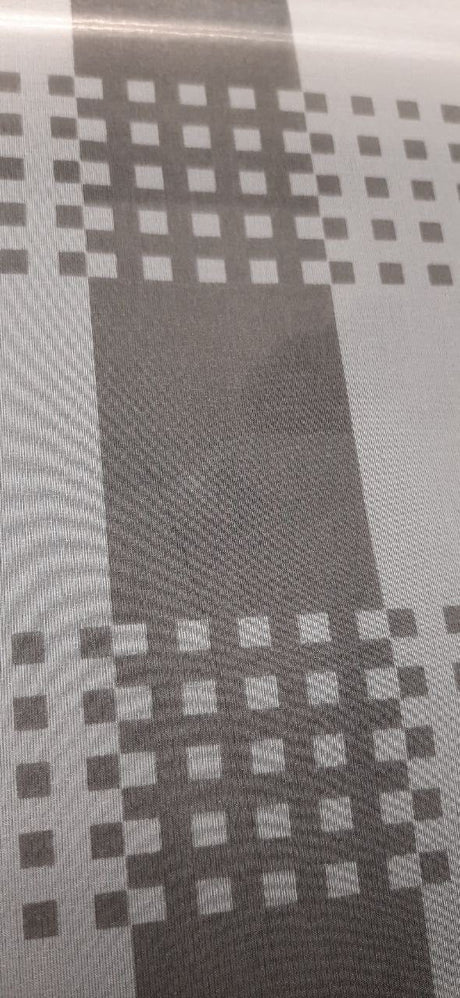 Polyester Organza Printed White Gray