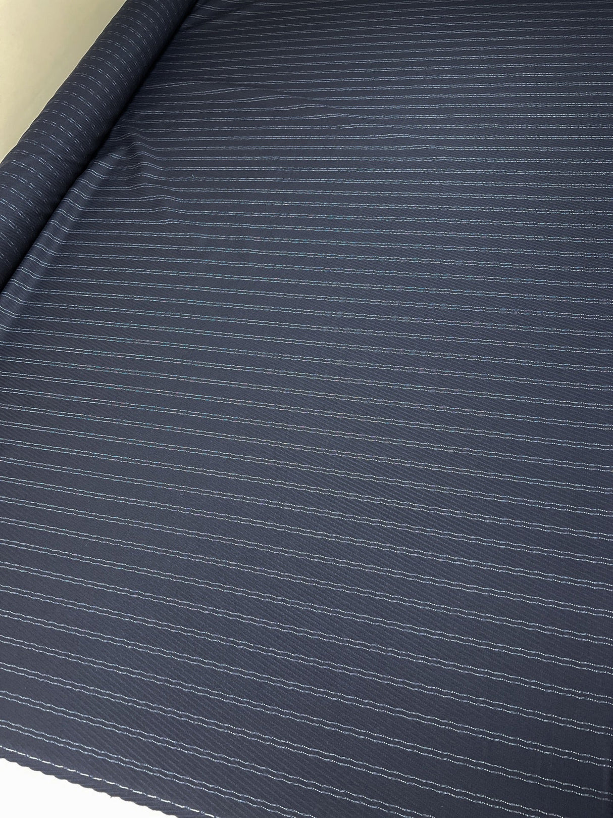 Wool Jacquard Striped Fabric