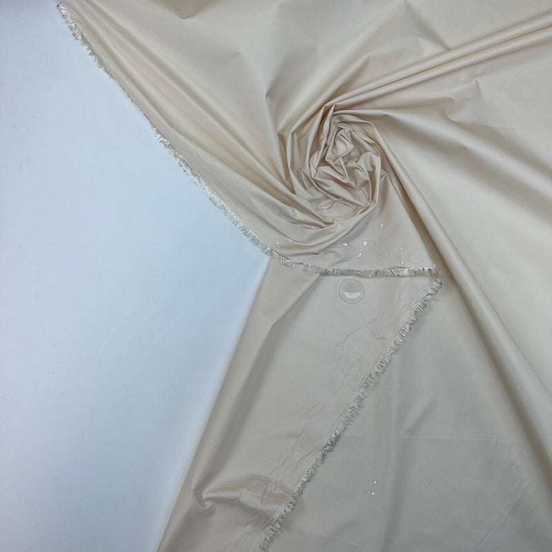 Beige Polyester Sateen