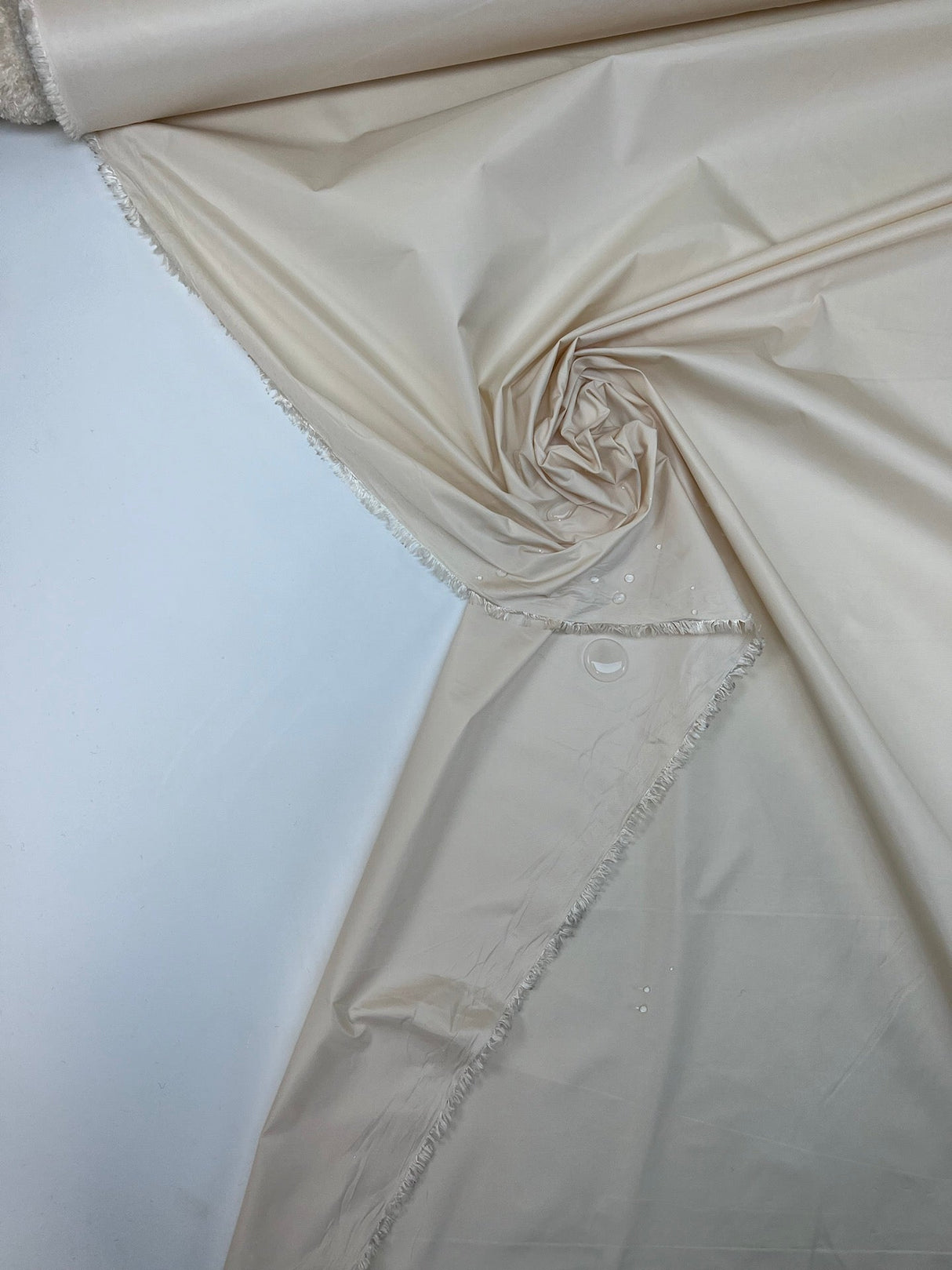 Beige Polyester Sateen