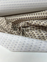 Polyamide Elastane Crepe Printed Beige Geometric