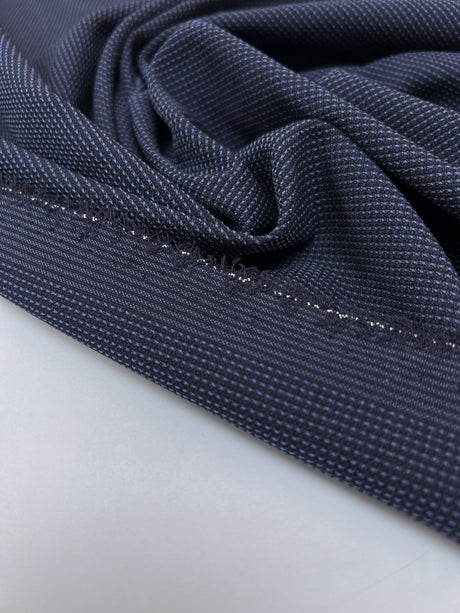 Polyamide Elastane Piqué Blue-Black
