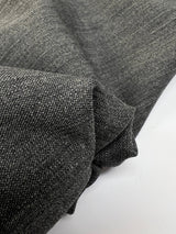 Italian Melange Wool Suit Fabric Gray Black