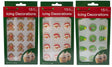 Christmas Edible Cake Decorations - Candy or Cupcake Topper -Gingerbread Man, Santa Face, Trees and Wreaths, 45 Pieces Total