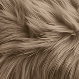 Faux Fur Fabric Squares Beige