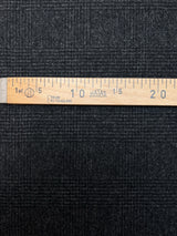 Wool Tweed Coat Fabric Checked Gray