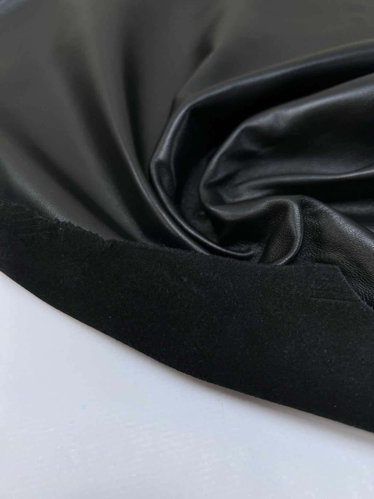 Black Stretch Leather