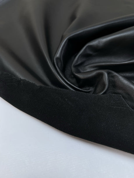 Black Stretch Leather