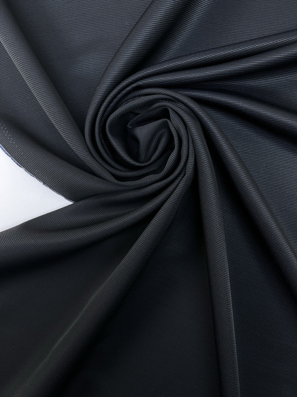 Jacquard Wool Fabric Blue Black