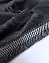 Cotton Elastane Twill Gray Black Melange